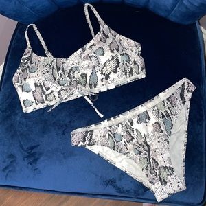 Snakeskin Bikini in size small